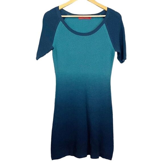 Krimson Klover Ombré Blue Raglan Sweater Dress Size Medium - Picture 1 of 5